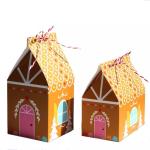 House Shape Christmas Gift Boxes For Candy Disposable Paperboard