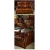 Buy cheap Modern Brown Leather Sectional Sofas , Tan Soft Leather Couch High Back Cushion from wholesalers