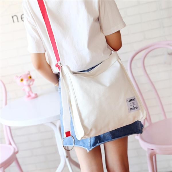 Buy cheap New canvas small ring shoulder Messenger bag simple portable leisure Joker bag women from wholesalers