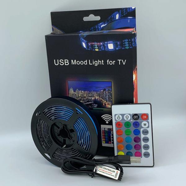 hot sale china12v 5m smd5050 waterproof ip65 rgb led strip lights with remote controller