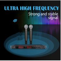 Buy cheap GESTTON Wireless Handheld Microphone System 105dB SNR Low Handling Noise product