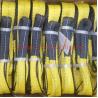 Buy cheap 9800 #/inch 2Ply Twisted Eyes polyester web sling have Black Edge treated on both sides/ carry, lift, tow or pull loads from wholesalers