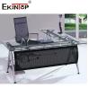Buy cheap Modern Seamless Glass Office Desks Side Cabinet Table from wholesalers