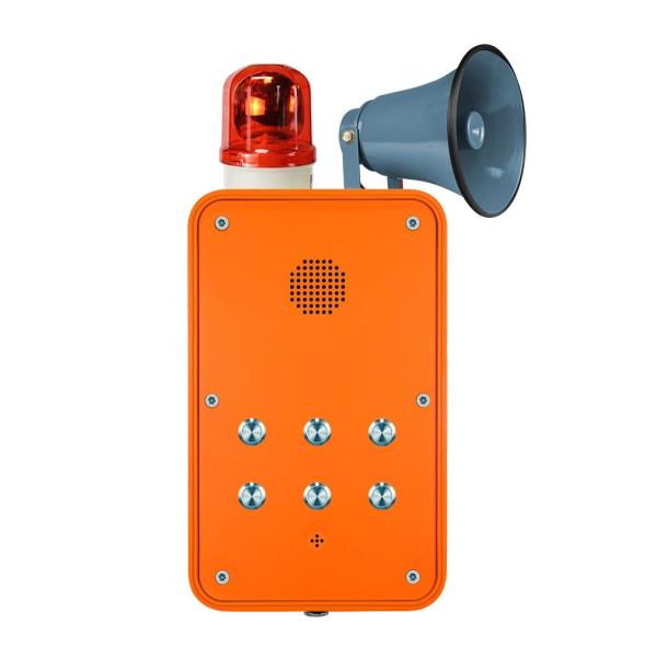 Buy cheap Weatherproof Hands Free Telephone with Flashing Beacon and Metal Loudspeaker from wholesalers