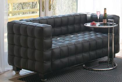 Buy cheap America style mid century night club three seater sofa with chromed foot from wholesalers