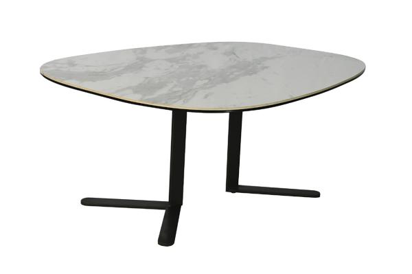 Buy cheap Luxury Black Metal Frame Coffee Tables Round Nesting Coffee Table from wholesalers