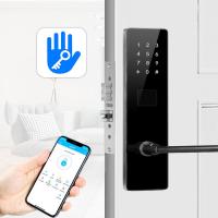 Buy cheap Black Color Bluetooth TTlock Password Electronic Smart Door Locks for Apartment product
