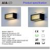 Buy cheap Waterproof IP65 outdoor wall sconce 12W outdoor wall lighting fitting external wall lamp light fixtures from wholesalers