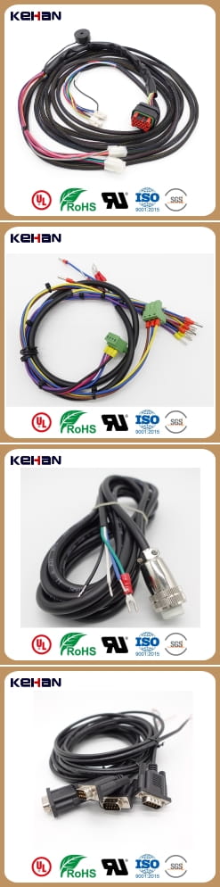 Black Wiring Harness for Toaster Custom Cable Color and Length to Meet Customer Demands