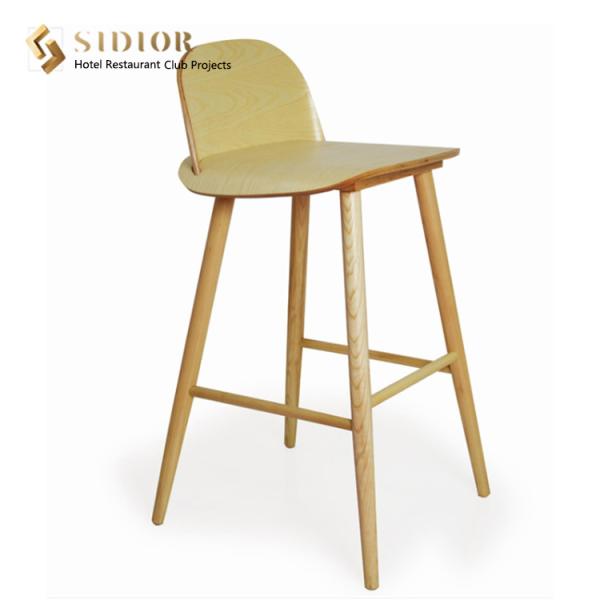 Buy cheap Hotel Bar Chair, Club Bar Stool, Restaurant High Chair, Stool Chair, Solid Wood Finished from wholesalers
