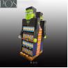 Buy cheap creative eye-catching POP display tower double sides floor display shelf rack from wholesalers