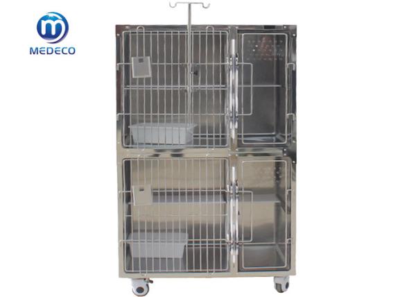 Stainless Steel High-Grade Pet Cat Cage With Middle High-Strength Acrylic Plate