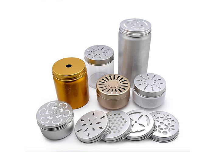 68mm Cosmetic Aluminum Jars Air Freshener Cap Type Silk Screen Printing