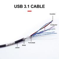 Buy cheap Customize USB 3.1 Engineering Cable AWG22# / 32# 80℃ 30V product