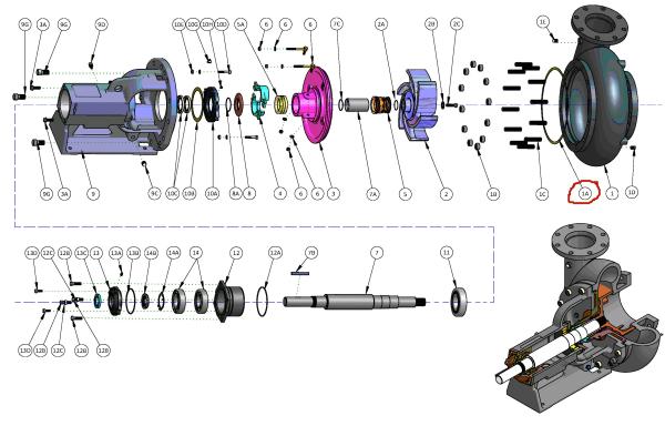 Buy cheap ISO Standard Centrifugal Mud Pump Spare Parts 1968*650*1017mm 1096kg from wholesalers