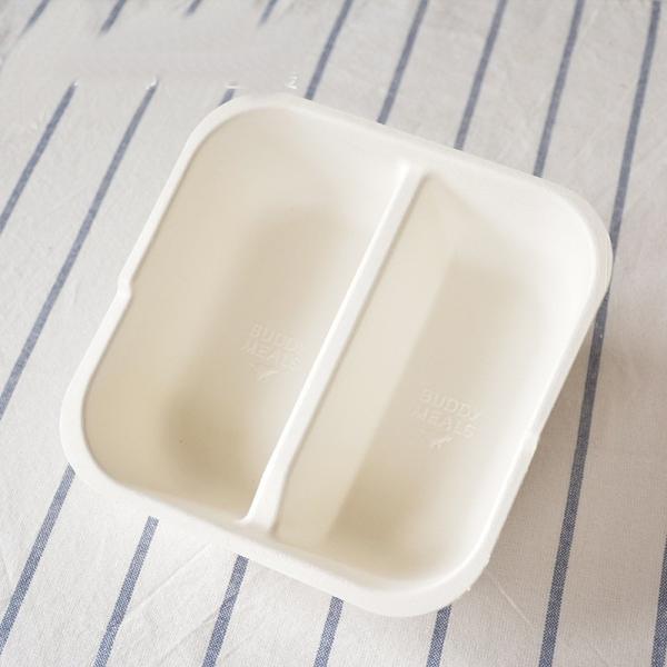 Buy cheap Disposable Pulp Pet Travel Bowl Cat Dog Food Basin Dry Wet Two Grid from wholesalers