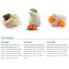 Buy cheap Reusable Solid Shopping Bag String Grocery Bag Shopper Cotton Tote Mesh Net Woven Portable Durable Shopping, BAGEASE from wholesalers