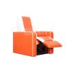 Buy cheap PU Leather Electric Recliner Sofa Orange Color With Reading Lamp For VIP Cinema from wholesalers
