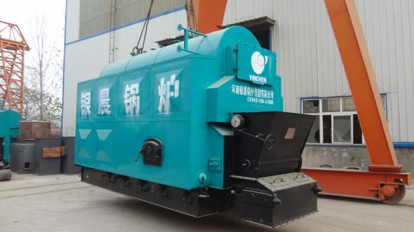 Horizontal Wood Fired Steam Boiler Low Pollution Combustion Automatic And Chain