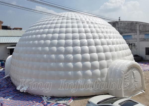 EN71 Inflatable Igloos White PVC Commercial Rent Event Exgibition Air Blow Up