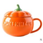Buy cheap Halloween Christmas Ceramic Pumpkin Soup Bowls Polished With Lid And Spoon from wholesalers
