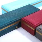Custom Logo PU Leather Jewelry Box for Wedding Ring Necklace Bracelet from