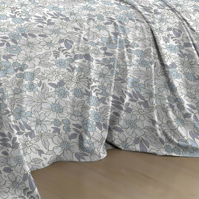 100% Polyester Multi Size Custom Printed Sheet Set for Queen Size and King Fitted Sheet