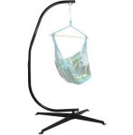 Living Room Single Chair Hammock Stand Metal Frame Lightweight Compact