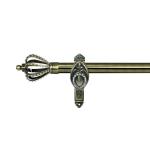 78 Inch Metal Curtain Rods With Diamond Conical Finials For Wholesale