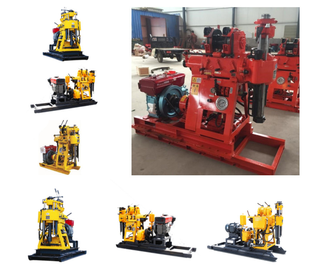 GK 200 Hydraulic Crawler Mounted Drilling Rig ,Portable Water Well Drilling Rig