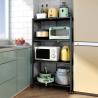 Buy cheap Floor 100kg Loading Five Storey Steel Kitchen Basket Rack from wholesalers