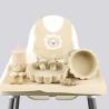 Buy cheap Wholesale Baby Geschirr Led Weaning Silicone Bib Spoon Bowl Spoon Bowl Plate Silicone Baby Feeding Tableware Set Product from wholesalers