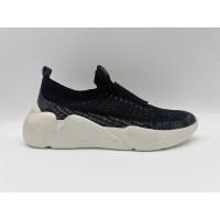 Buy cheap Navy Black Slip Resistant Work Shoes Womens 5cm Wide Elastic Upper product