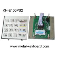 Buy cheap Anti - vandal Stainless steel panel mount Keypad , Metal Digital keypad product