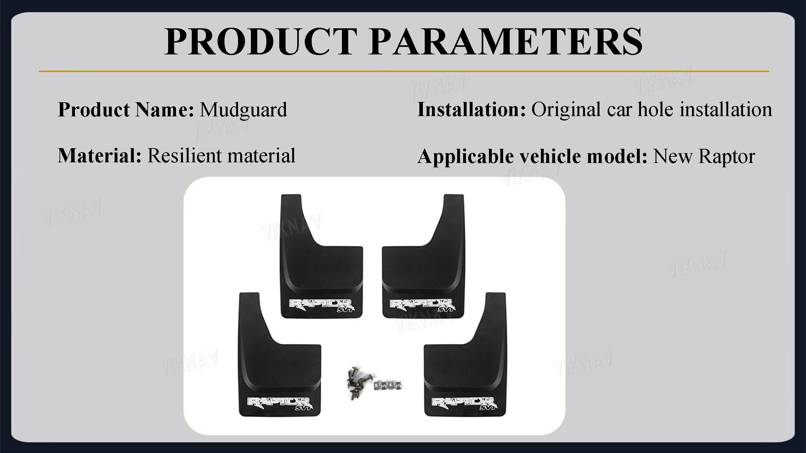 Viknav For F150 Fender Flares Compatible with Ford F150 Raptor models Wheel Flares