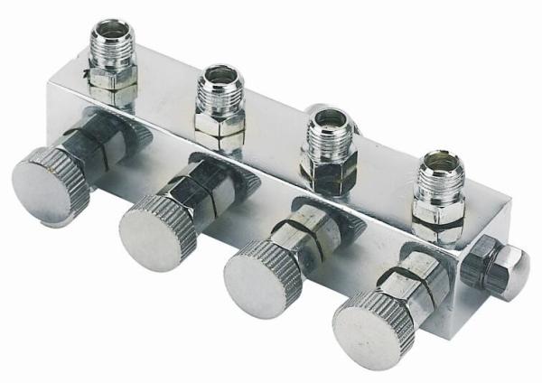 Buy cheap High Durability Airbrush Spare Parts , 4 Way Airbrush Manifold Replacement A9-4 from wholesalers