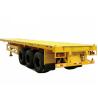 Buy cheap 2500mm WMI Shipping Container Flatbed Trailer Fuwa Three Axle Flatbed from wholesalers