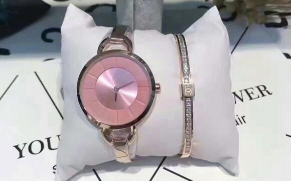 Buy cheap wrist watch with diamonds ring pink dial Ladies' fashion watch from wholesalers
