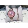 Buy cheap wrist watch with diamonds ring pink dial Ladies' fashion watch from wholesalers