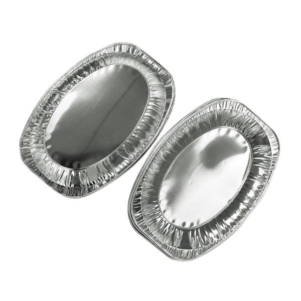Buy cheap Large Roasting Container Food Grade Disposable Oval Aluminum Foil Turkey Tray for BBQ from wholesalers