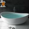 Buy cheap Hotel Project Artificial Stone Bathtub Oval Shaped Attractive Design from wholesalers