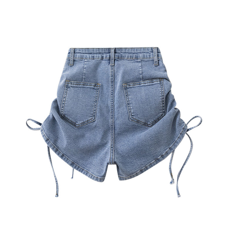 Factory Customized Summer Denim Shorts Women Wide Leg Loose Pants Women