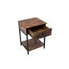 Buy cheap Customized Metal Timber Bedside Table Organizer Cabinet from wholesalers