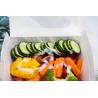 Buy cheap 500ml Disposable Folding Brown Kraft Paper Take Out Boxes With PE Window from wholesalers