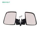 Durable Golf Cart Side Mirrors Universal Mount With Turn Signal 0.9kg Weight