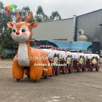 Customized Christmas Deer Scooters Attraction For Shopping Center Playground