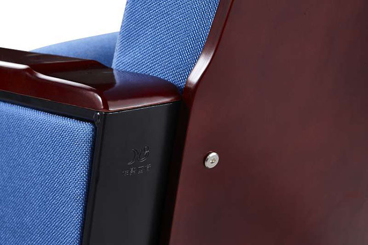5 Years Warranty Auditorium Theatre Seating Folding Tip Up Seat Wooden Outer Panel