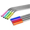 Buy cheap Food Grade Flexible Silicone Tubing Straw Sleeve Tip Round Shape FDA SGS Certificated from wholesalers