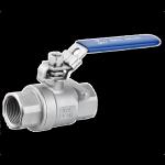 Stainless Steel 304 316 2PC Female Threaded Ball Valves DN8-DN100 PN63 DIN3202