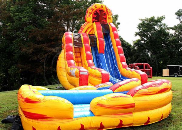 Buy cheap Outdoor Giant Inflatable Slide Moonwalk Water Slide For Amusement Park from wholesalers